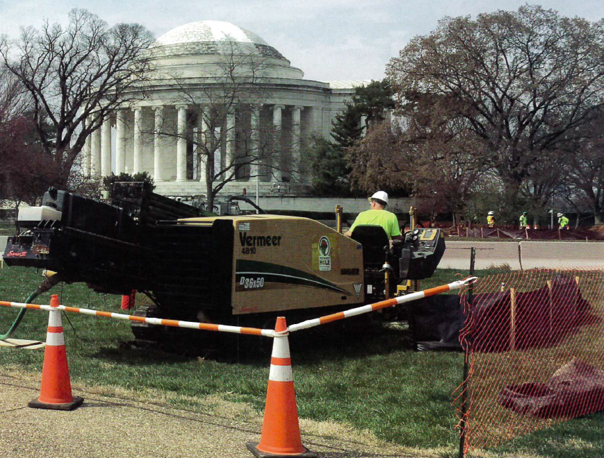 Midwest Mole tackles water line project at the National Mall